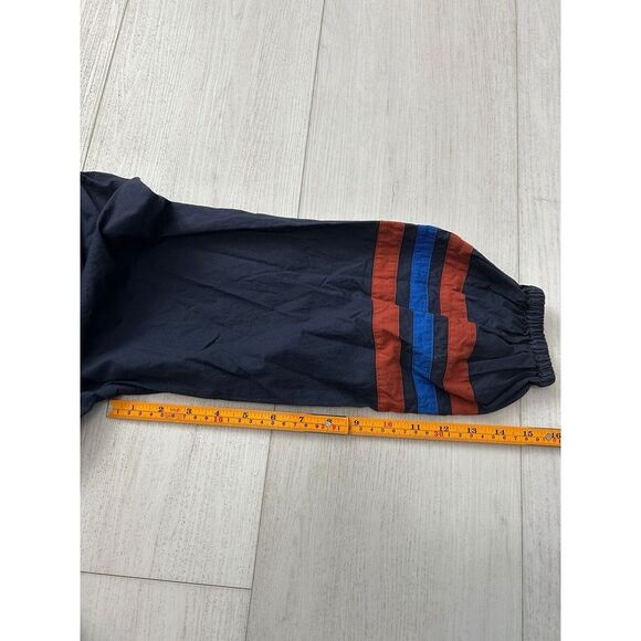 Anthropologie Sundry‎ Varsity Stripe Midi Dress Navy Blue Cotton Size 0/XS - Picture 7 of 9